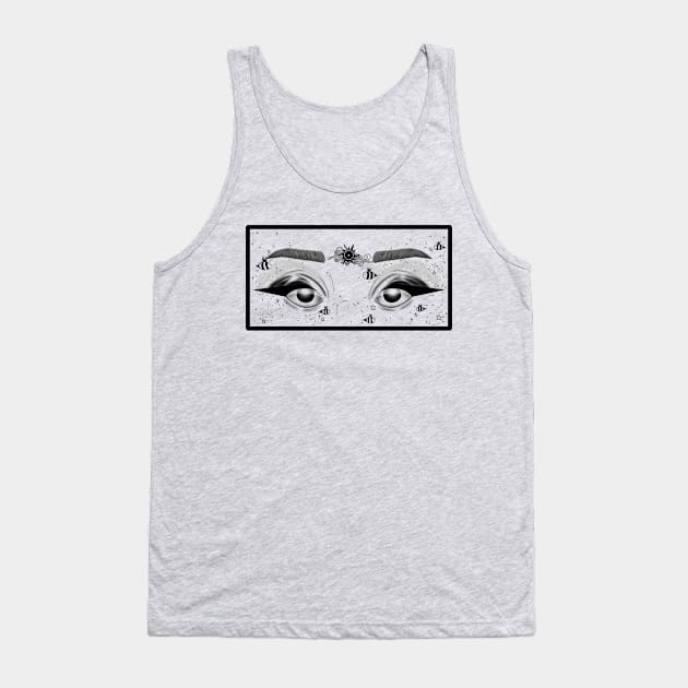 Bumble-Eyes Tank Top by Courteney Valentine